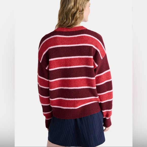 NWOT No Boundaries Netflix Stranger Things Striped Sweater - Picture 2 of 7
